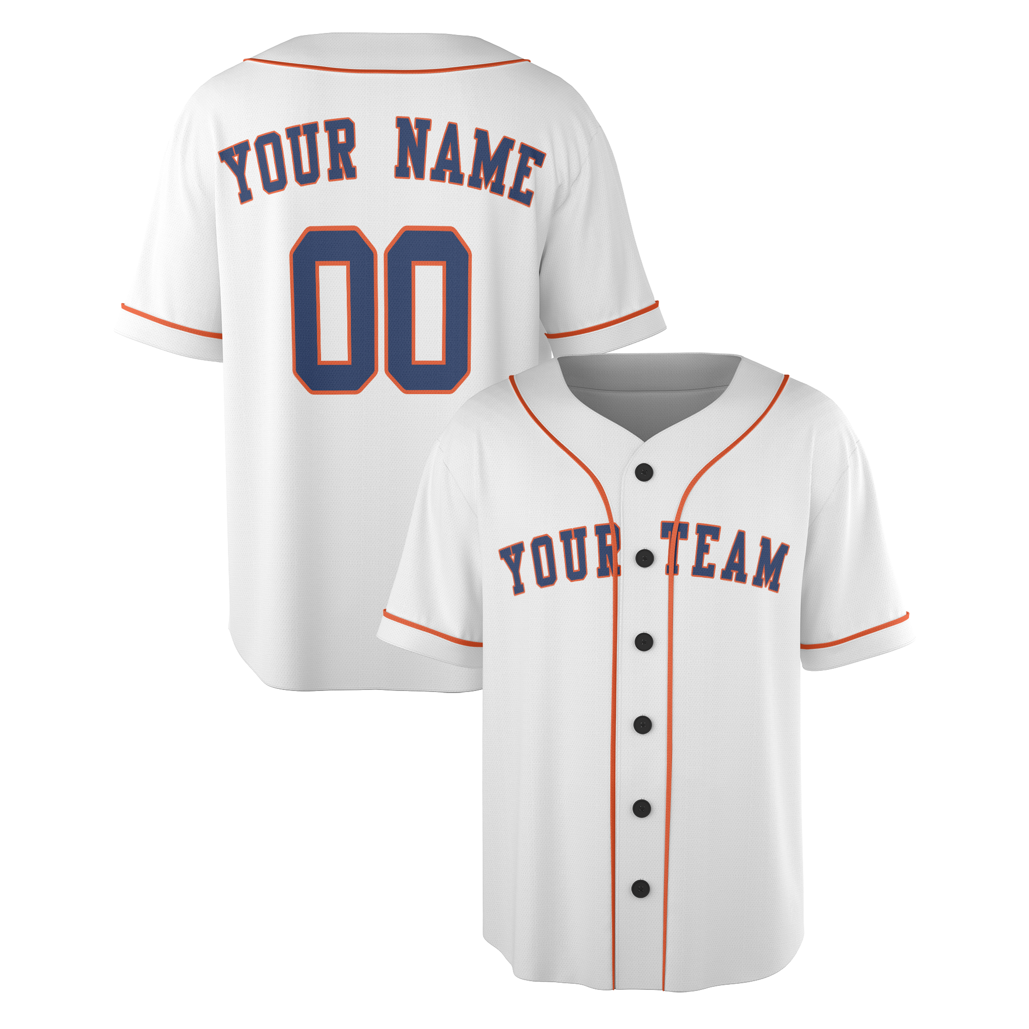 Personalized Houston Astros Inspired Alternate Style Jersey - White
