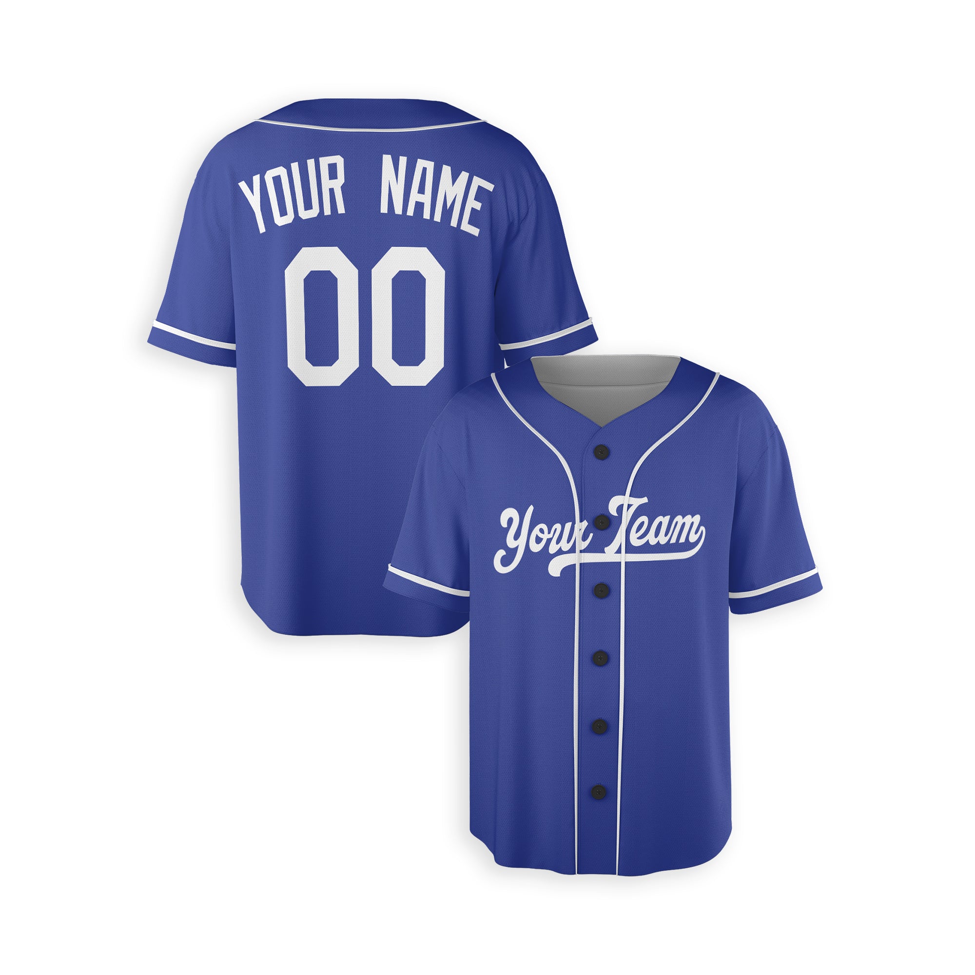 Personalized Los Angeles Dodgers Inspired Alternate Style Jersey - Royal Blue