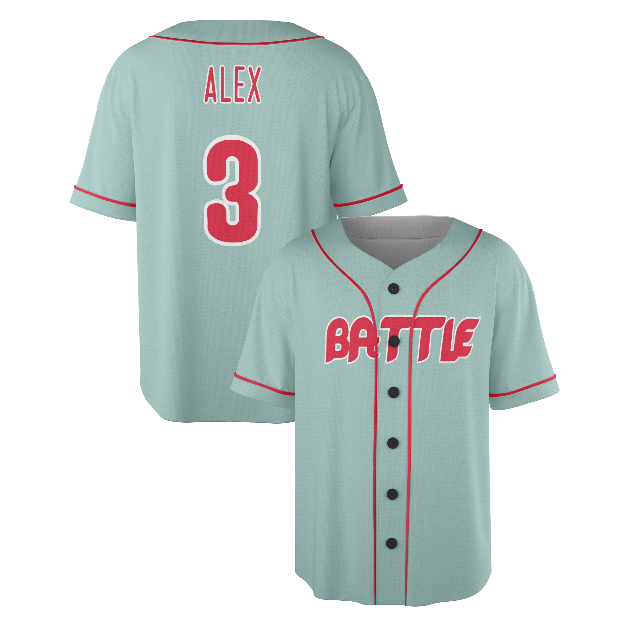 Personalized Philadelphia Phillies Inspired Alternate Style Jersey - Teal