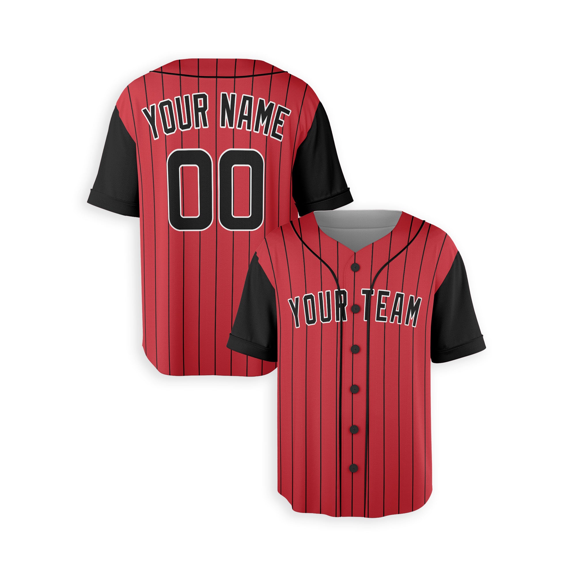 Personalized Chicago White Sox Inspired Alternate Style Jersey - Red/Black