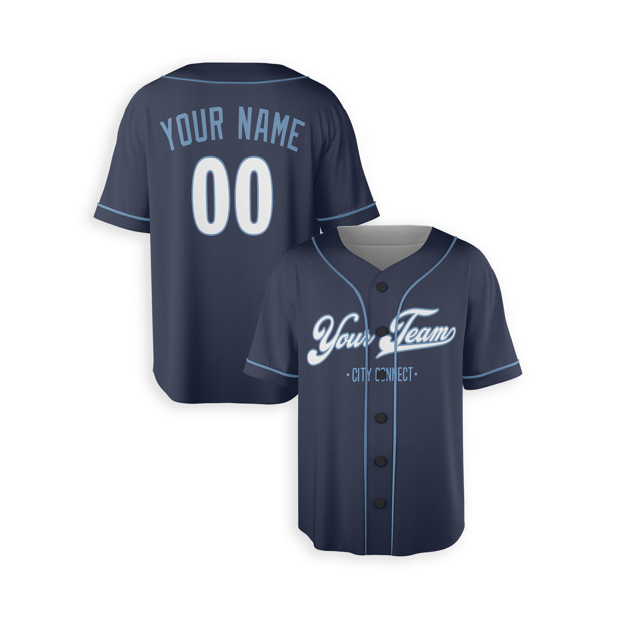 Personalized Kansas City Royals Inspired Alternate Style Jersey - Navy