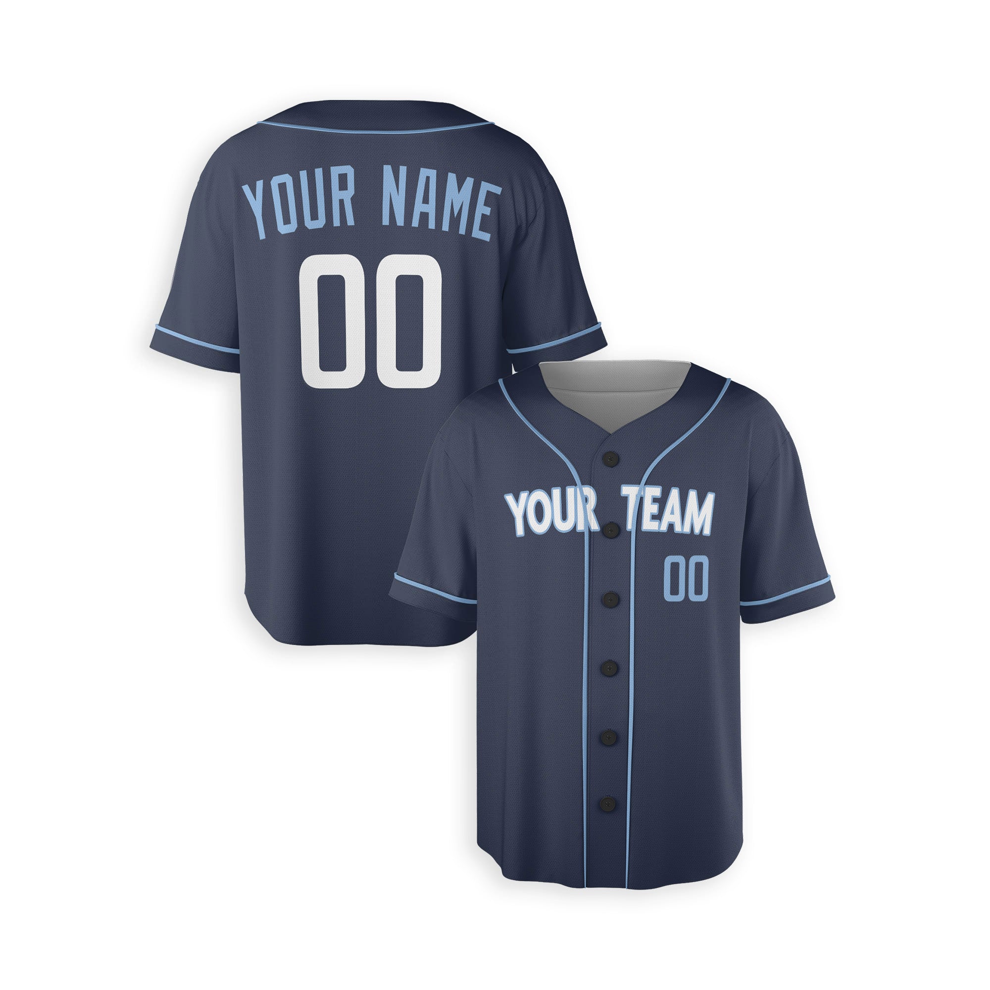 Personalized Chicago Cubs Inspired Alternate Style Jersey - Midnight Navy Blue