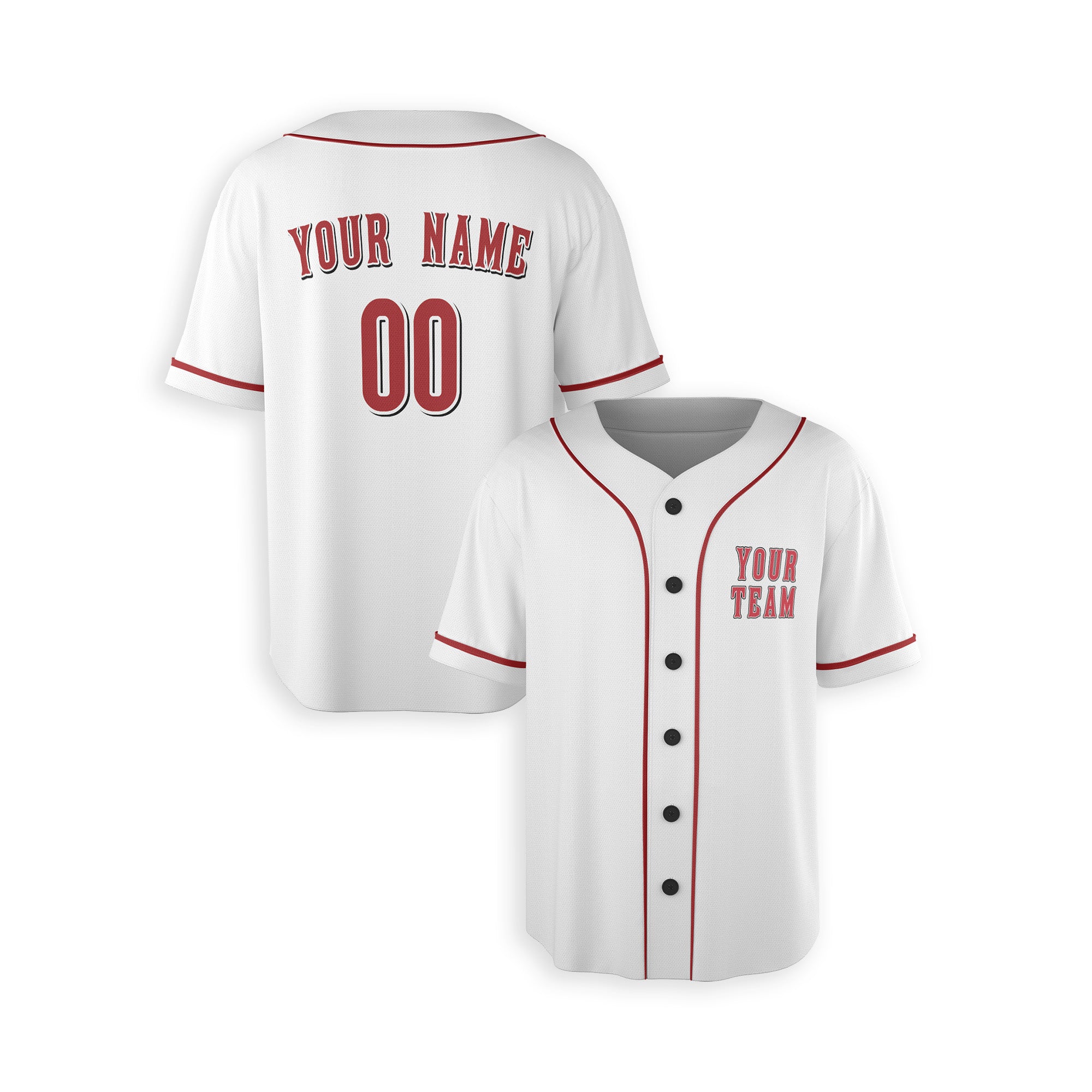 Personalized Cincinnati Reds Inspired Alternate Style Jersey - White