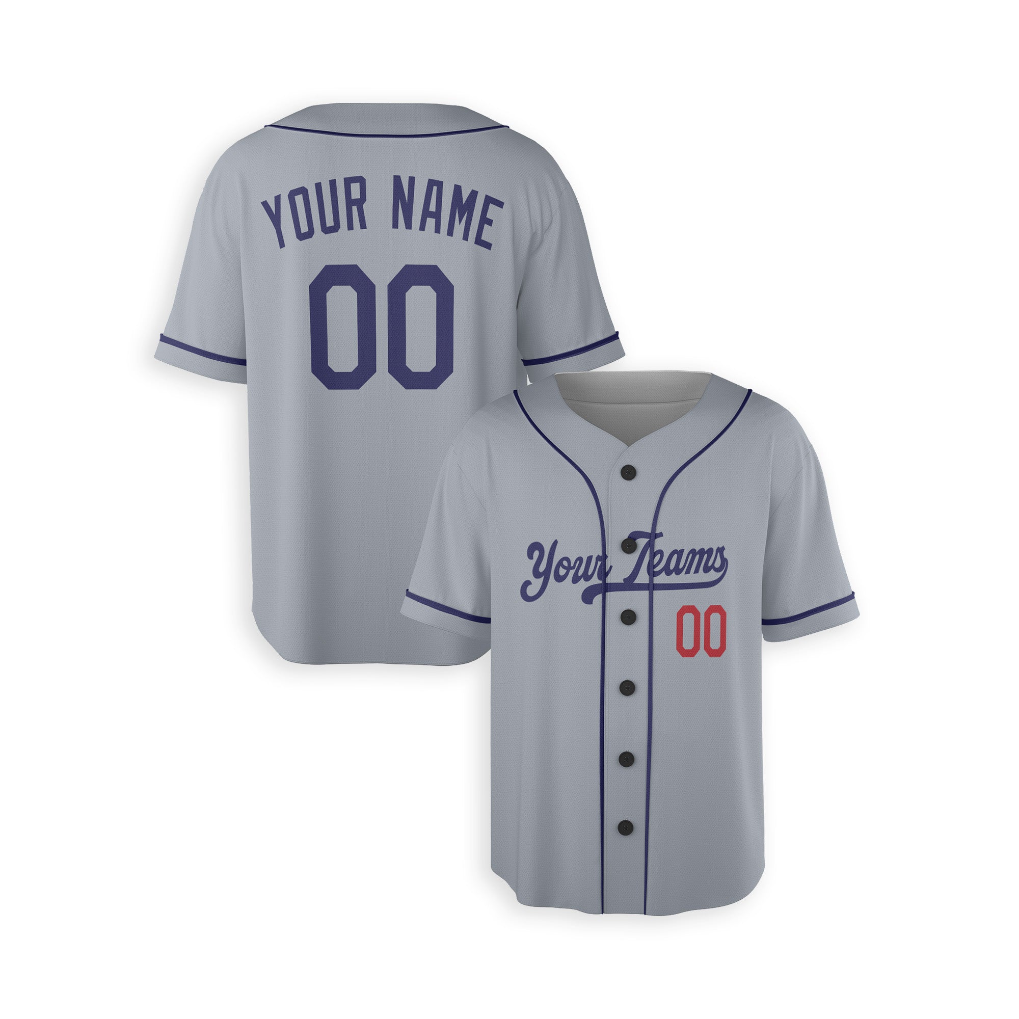 Personalized Los Angeles Inspired Alternate Style Jersey - Gray