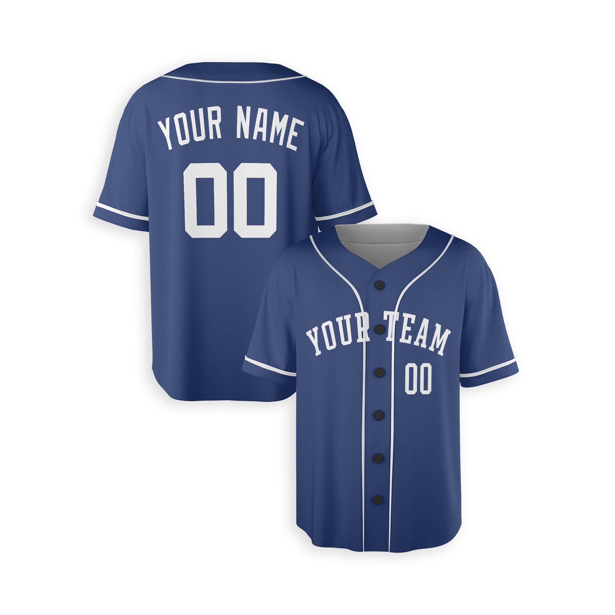 Personalized Kansas City Royals Inspired Alternate Style Jersey - Royal Blue/White