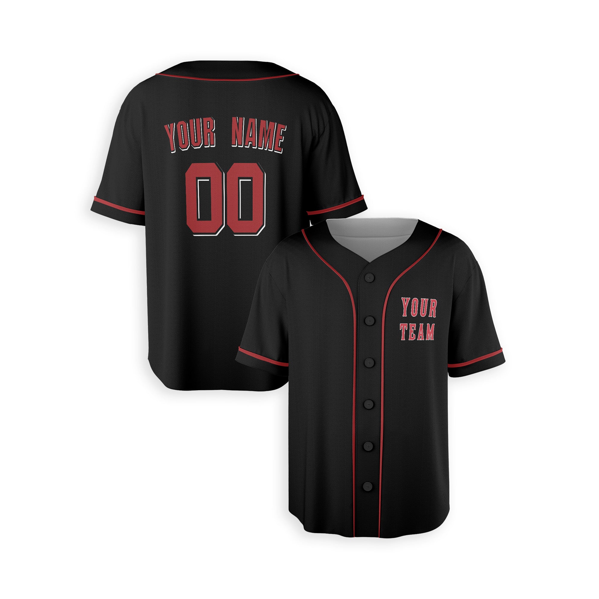 Personalized Cincinnati Reds Inspired Alternate Style Jersey - Black
