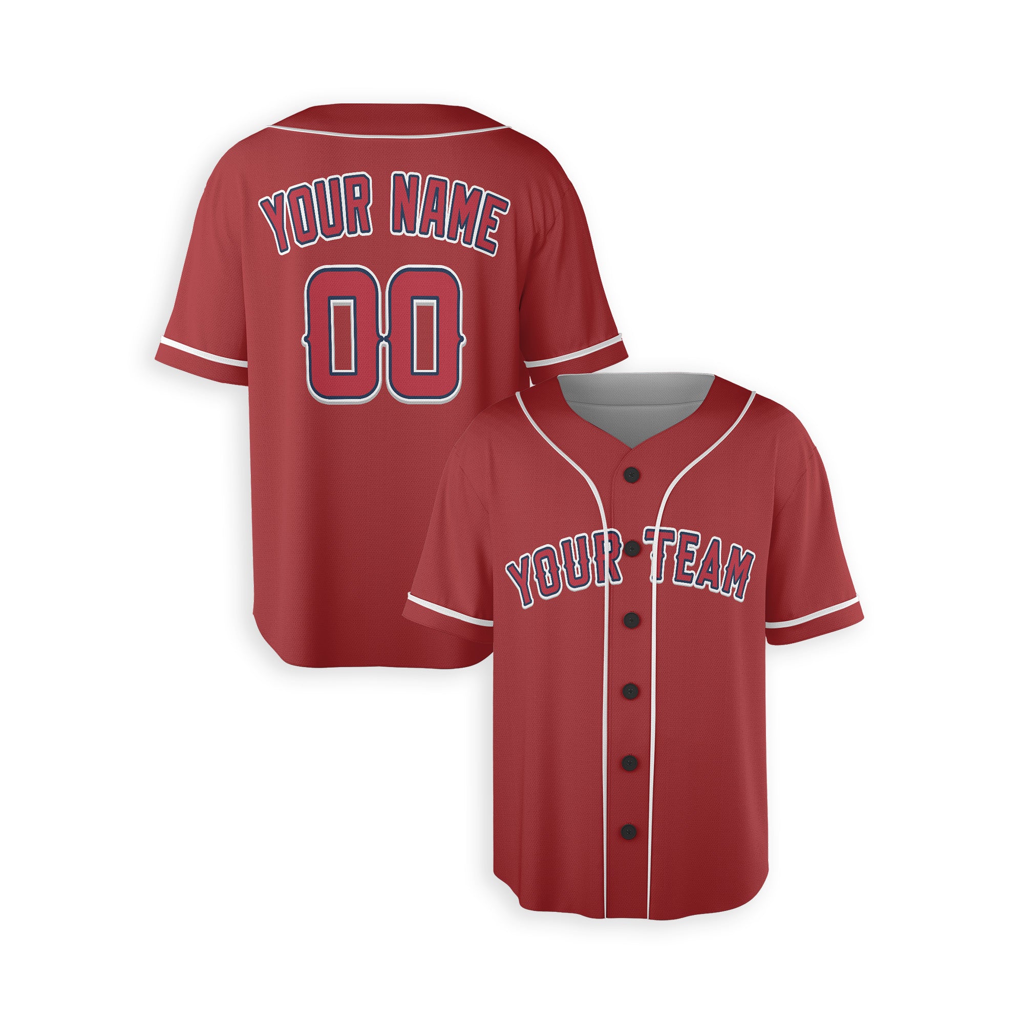 Personalized Los Angeles Inspired Alternate Style Jersey - Red