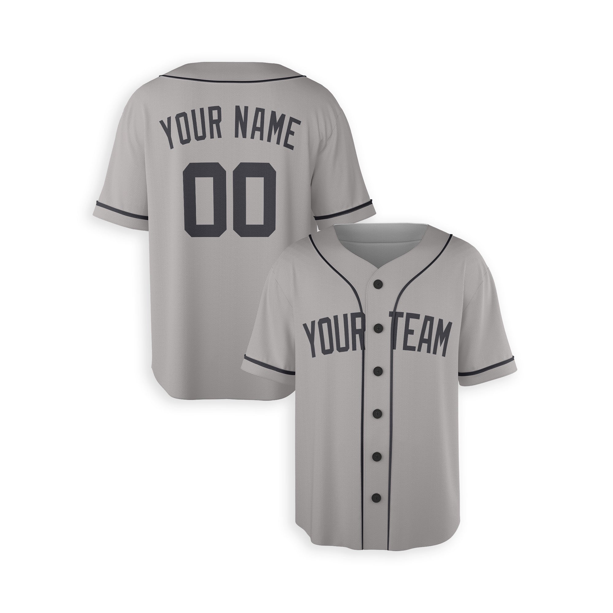 Personalized New Υork Υankees Inspired Alternate Style Jersey - Gray with Team Name & Number for Men, Women, Youth, Kids - Piping / No Piping Options